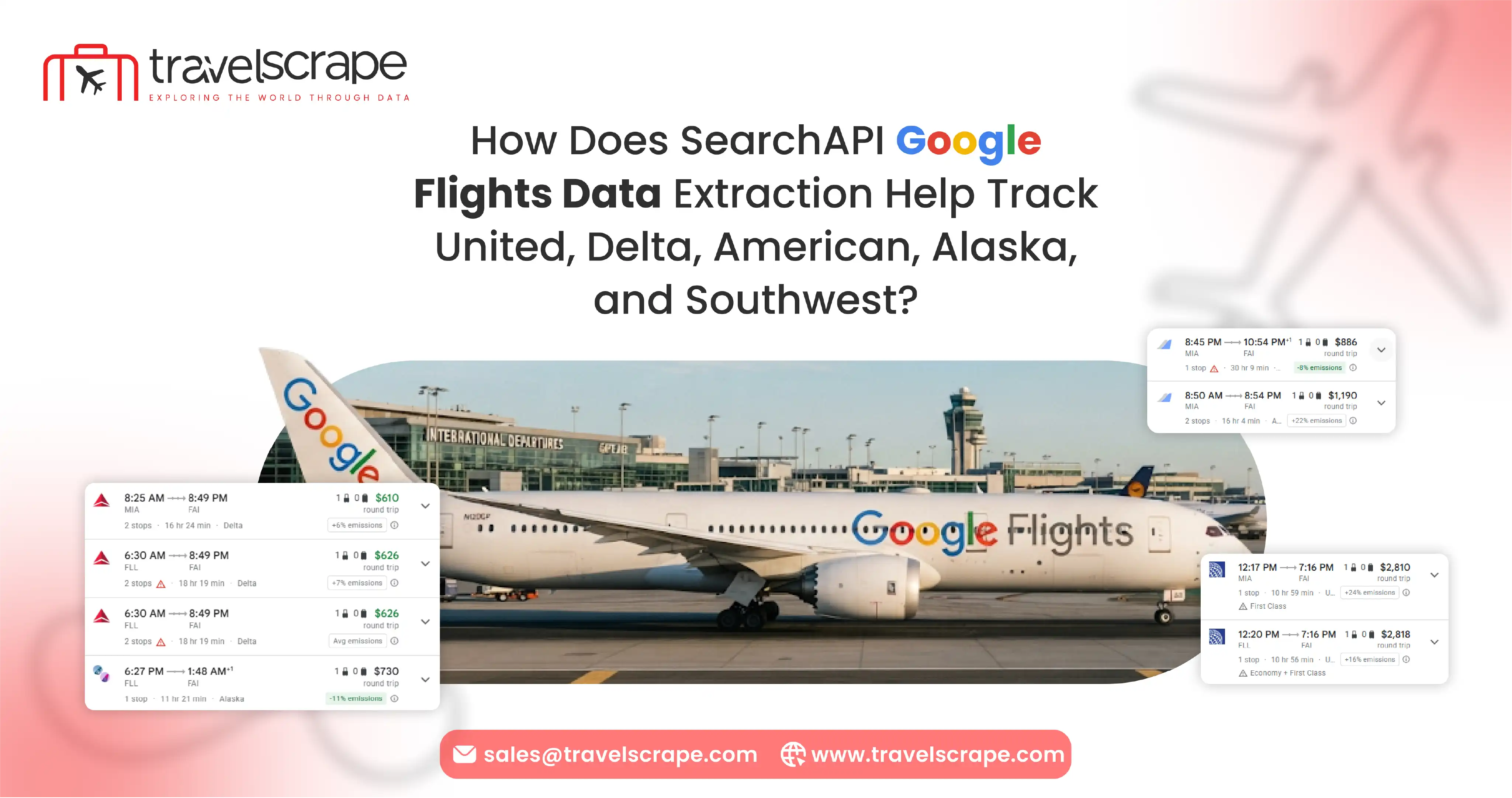 Does SearchAPI Google Flights Data Extraction